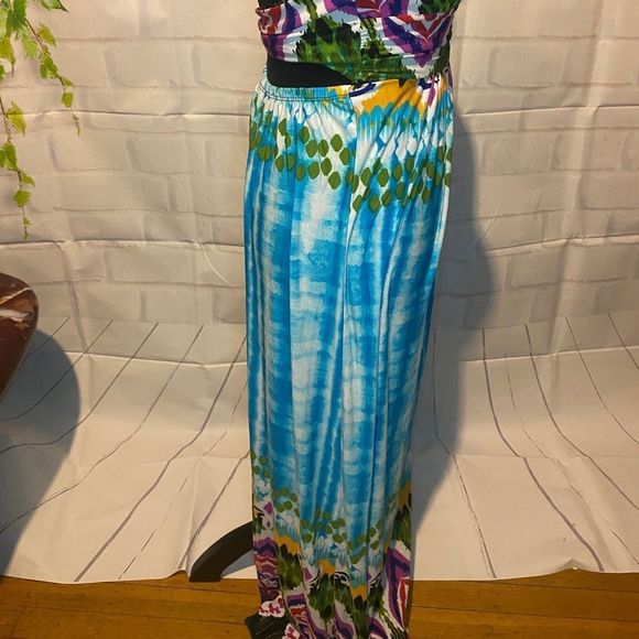 MULTICOLORED MAXI DRESS - Picture 5 of 14